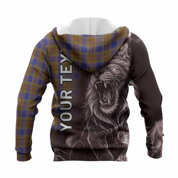 Balfour Tartan Knitted Hoodie Roaring Lion Heritage