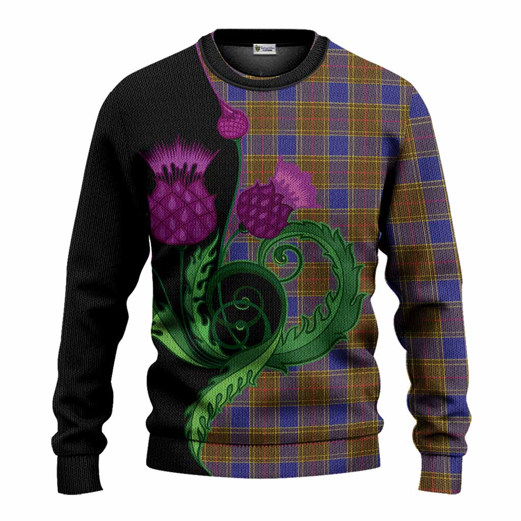 Balfour Tartan Knitted Sweater Traditional Scottish Thistle