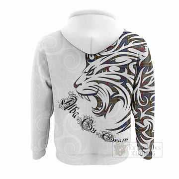 Balfour Tartan Lion Roar Hoodie Alba Gu Brath with Celtic Motifs