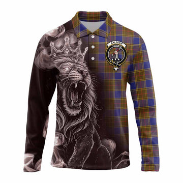 Balfour Tartan Long Sleeve Polo Shirt Roaring Lion Heritage