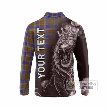 Balfour Tartan Long Sleeve Polo Shirt Roaring Lion Heritage