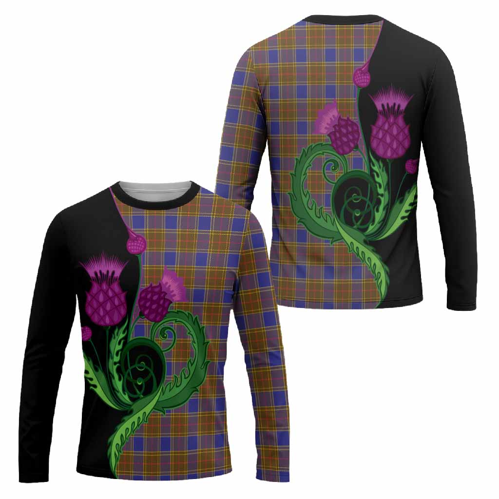 Balfour Tartan Long Sleeve T-Shirt Traditional Scottish Thistle