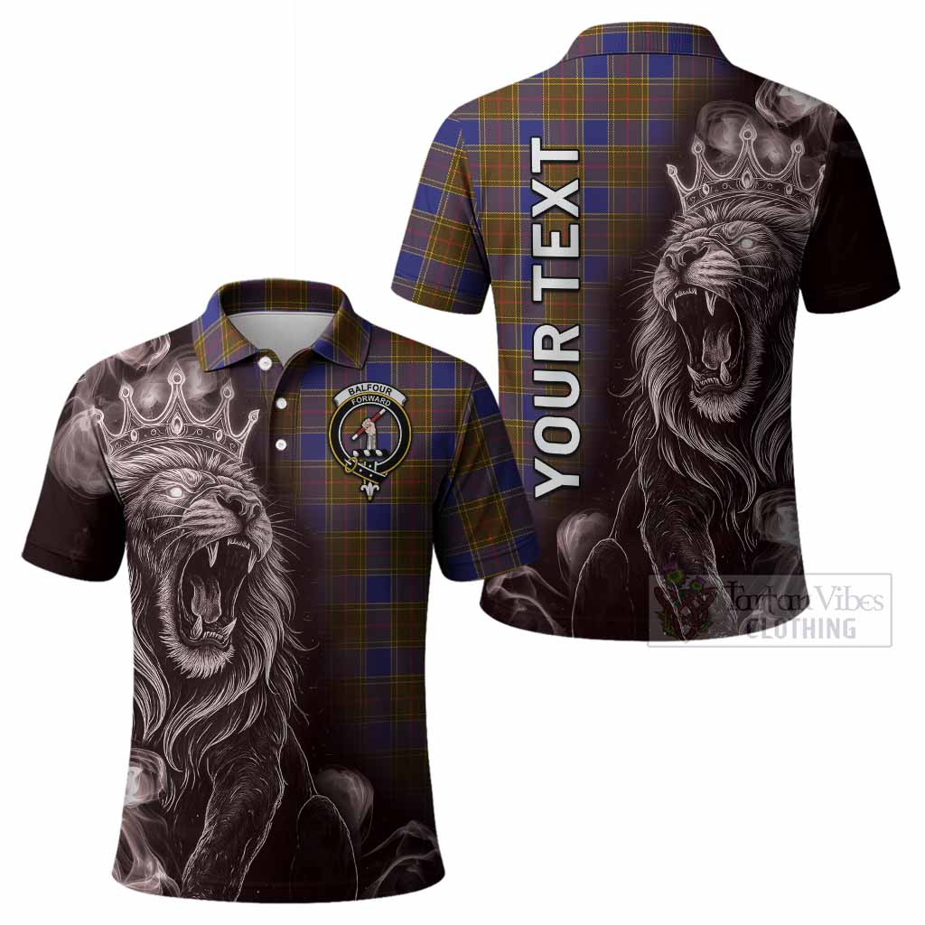 Balfour Tartan Polo Shirt Roaring Lion Heritage
