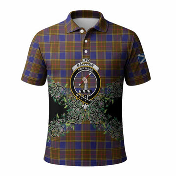 Balfour Tartan Polo Shirt Thistle Scottish Spirit