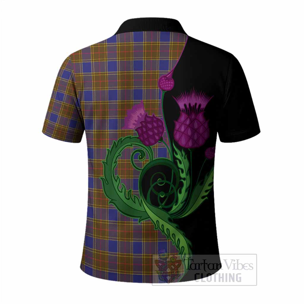 Balfour Tartan Polo Shirt Traditional Scottish Thistle