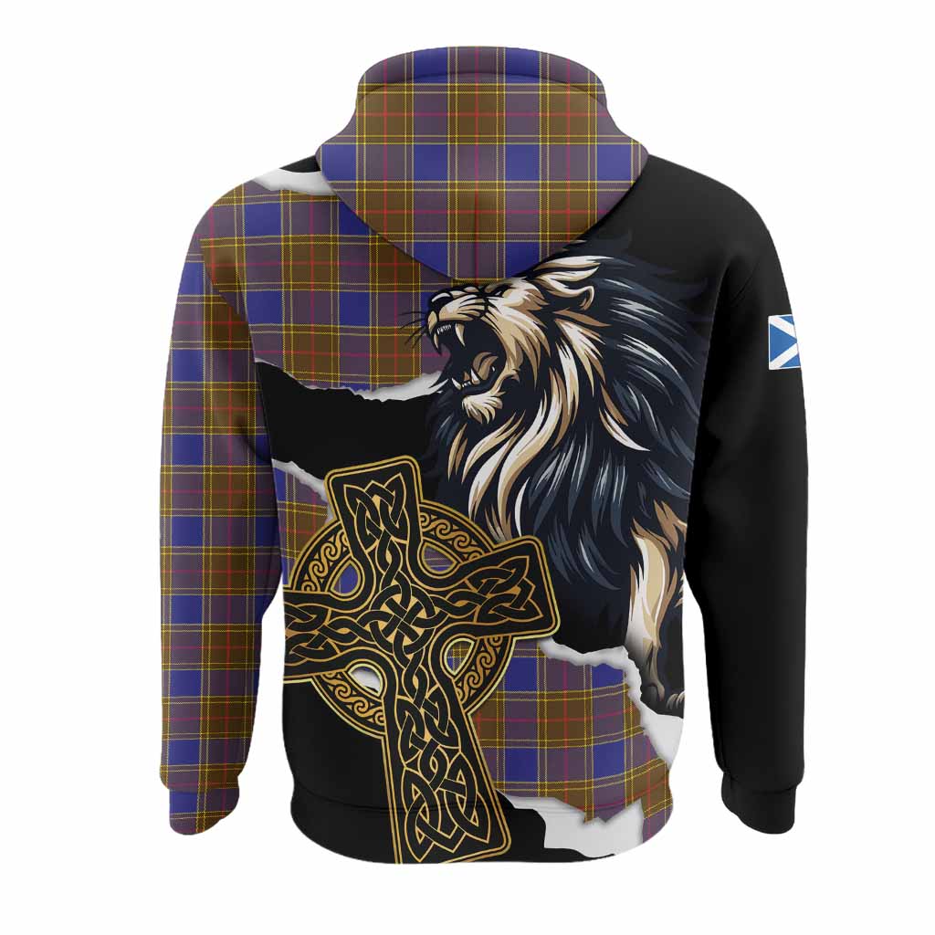 Balfour Tartan Scottish Hoodie Lion Celtic Heritage
