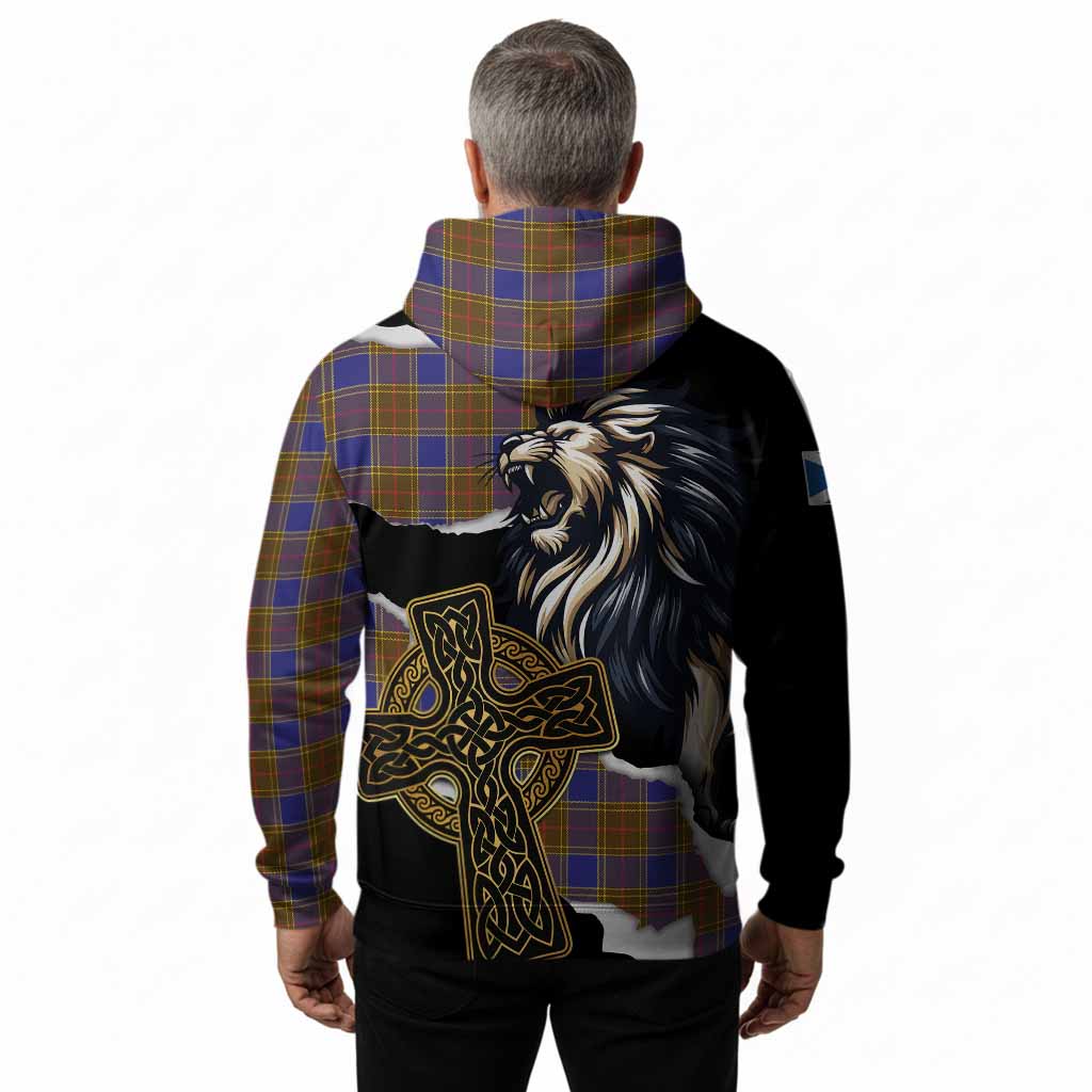 Balfour Tartan Scottish Hoodie Lion Celtic Heritage