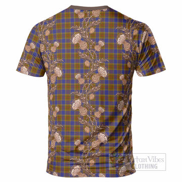 Balfour Tartan T-Shirt Seamless Scottish Thistle Flowers