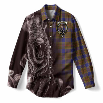 Balfour Tartan Women Casual Shirt Roaring Lion Heritage
