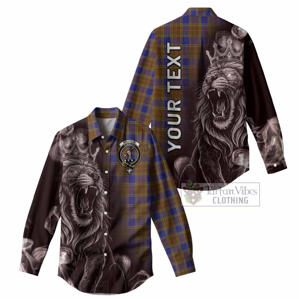 Balfour Tartan Women Casual Shirt Roaring Lion Heritage
