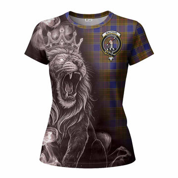 Balfour Tartan Women T shirt Roaring Lion Heritage