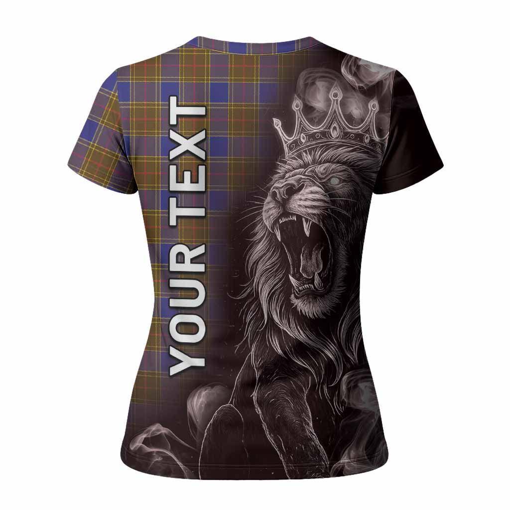 Balfour Tartan Women T shirt Roaring Lion Heritage