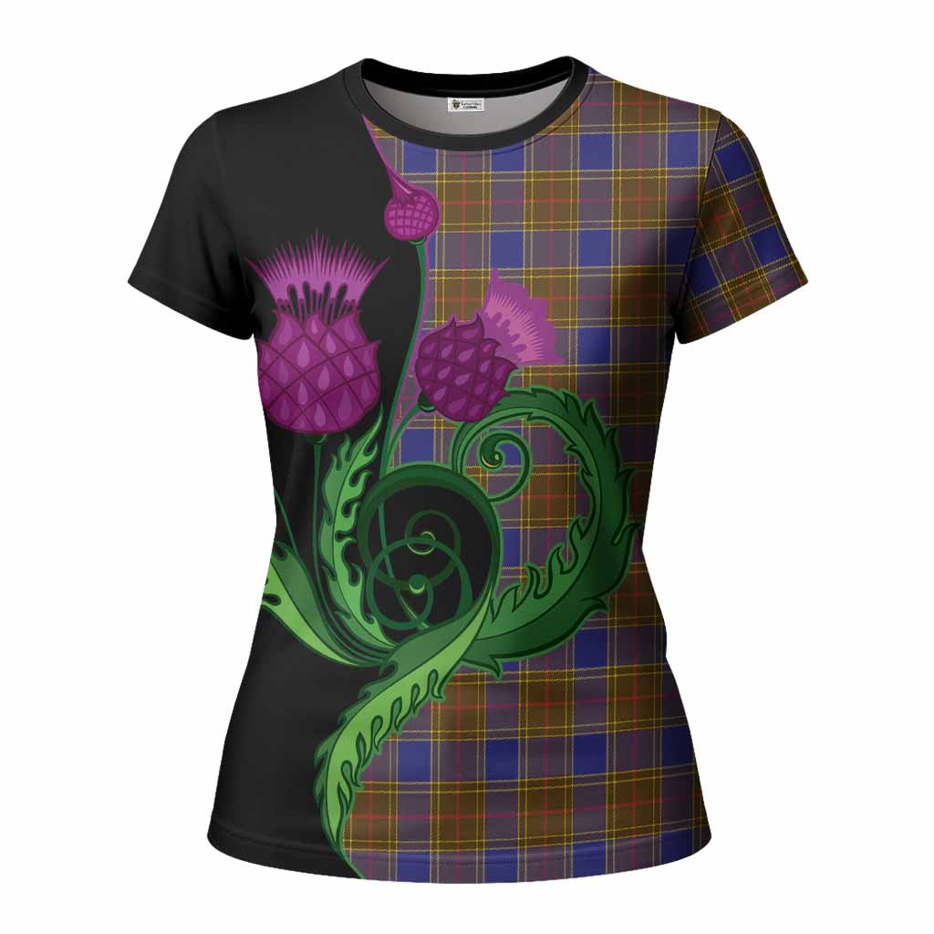 Balfour Tartan Women T shirt Traditional Scottish Thistle