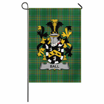 Ball Irish Clan Tartan Flag with Coat of Arms