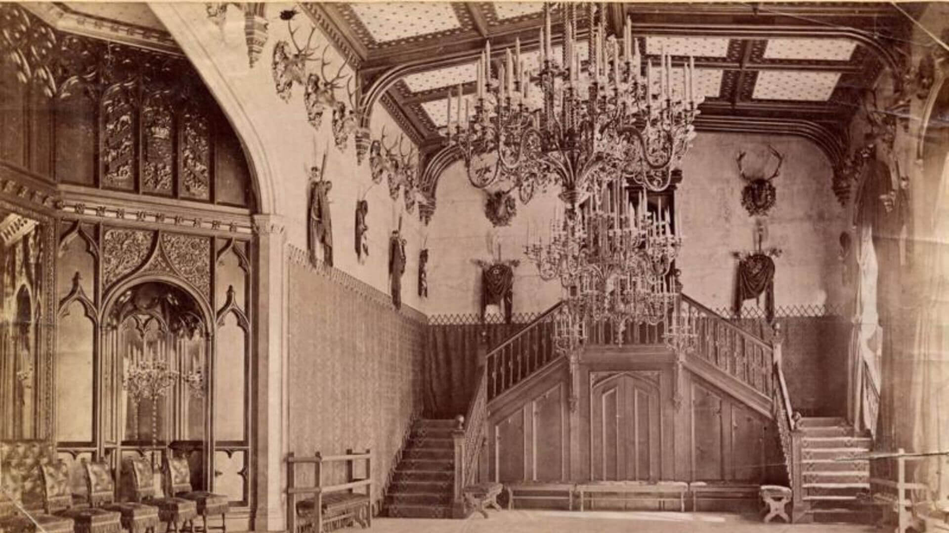 Balmoral Castle ballroom historic interior Scotland Victorian era