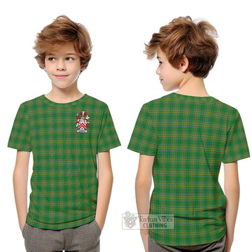 Bamber Irish Clan Tartan Kid T-Shirt with Coat of Arms Youth XL Size14 - Tartan Vibes Clothing