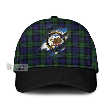 Bannatyne Tartan Classic Cap with Family Crest In Me Style