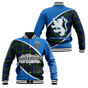 Tartan Vibes Clothing Bannatyne Family Crest Tartan Baseball Jacket Celebrate Saint Andrew's Day in Style