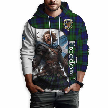 Tartan Vibes Clothing Bannatyne Crest Tartan Hoodie Inspired by the Freedom of Scottish Warrior