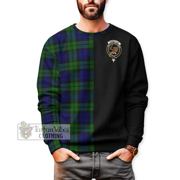 Bannatyne Tartan Sweatshirt with Family Crest and Half Of Me Style Unisex - Tartanvibesclothing Shop