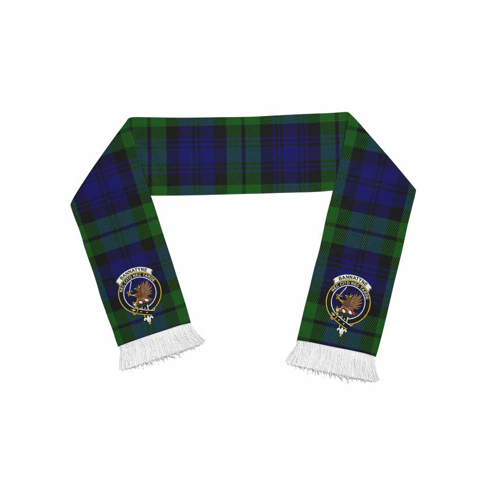 Tartan Vibes Clothing Bannatyne Tartan Ruffneck Scarf with Family Crest