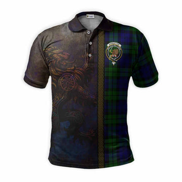 Tartan Vibes Clothing Bannatyne Tartan Family Crest Polo Shirt Alba Gu Brath Be Brave Lion Ancient Style