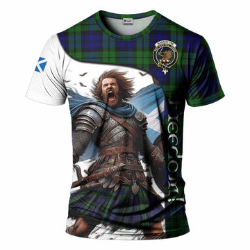 Bannatyne Crest Tartan T-Shirt Inspired by the Freedom of Scottish Warrior
