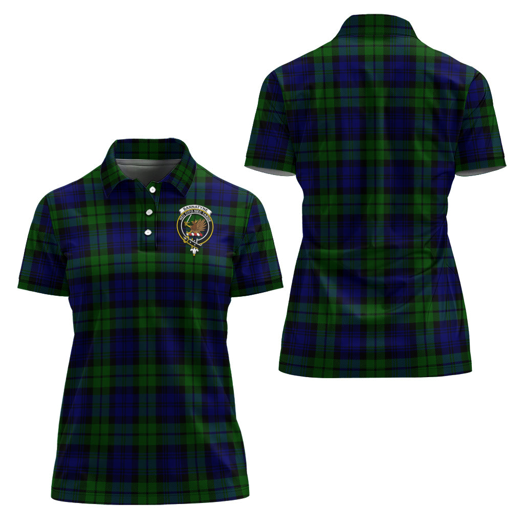 Bannatyne Tartan Polo Shirt with Family Crest For Women Women - Tartanvibesclothing