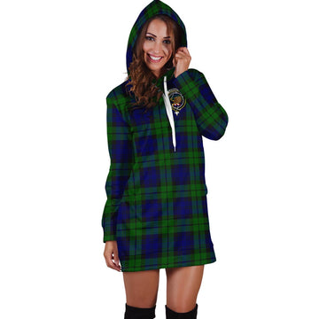 Bannatyne Tartan Hoodie Dress with Family Crest - Tartan Vibes Clothing