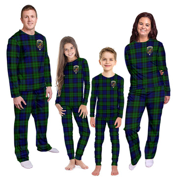 Bannatyne Tartan Pajamas Family Set with Family Crest Kid - Tartan Vibes Clothing