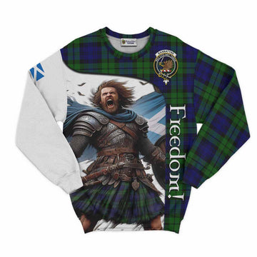 Tartan Vibes Clothing Bannatyne Crest Tartan Sweatshirt Inspired by the Freedom of Scottish Warrior