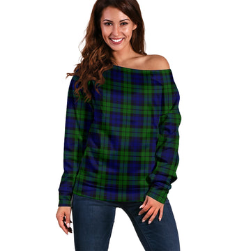 Bannatyne Tartan Off Shoulder Women Sweater Women - Tartanvibesclothing