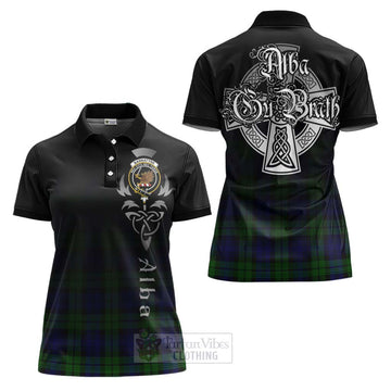 Bannatyne Tartan Women's Polo Shirt Featuring Alba Gu Brath Family Crest Celtic Inspired Women - Tartan Vibes Clothing