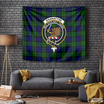 Bannatyne Tartan Tapestry Wall Hanging and Home Decor for Room with Family Crest