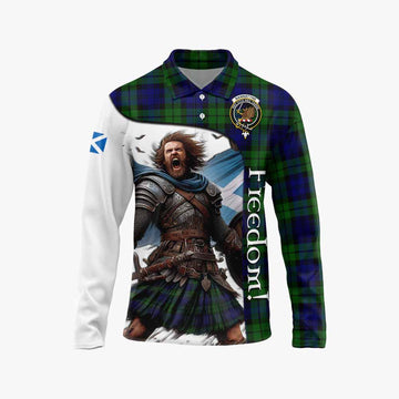 Tartan Vibes Clothing Bannatyne Crest Tartan Long Sleeve Polo Shirt Inspired by the Freedom of Scottish Warrior