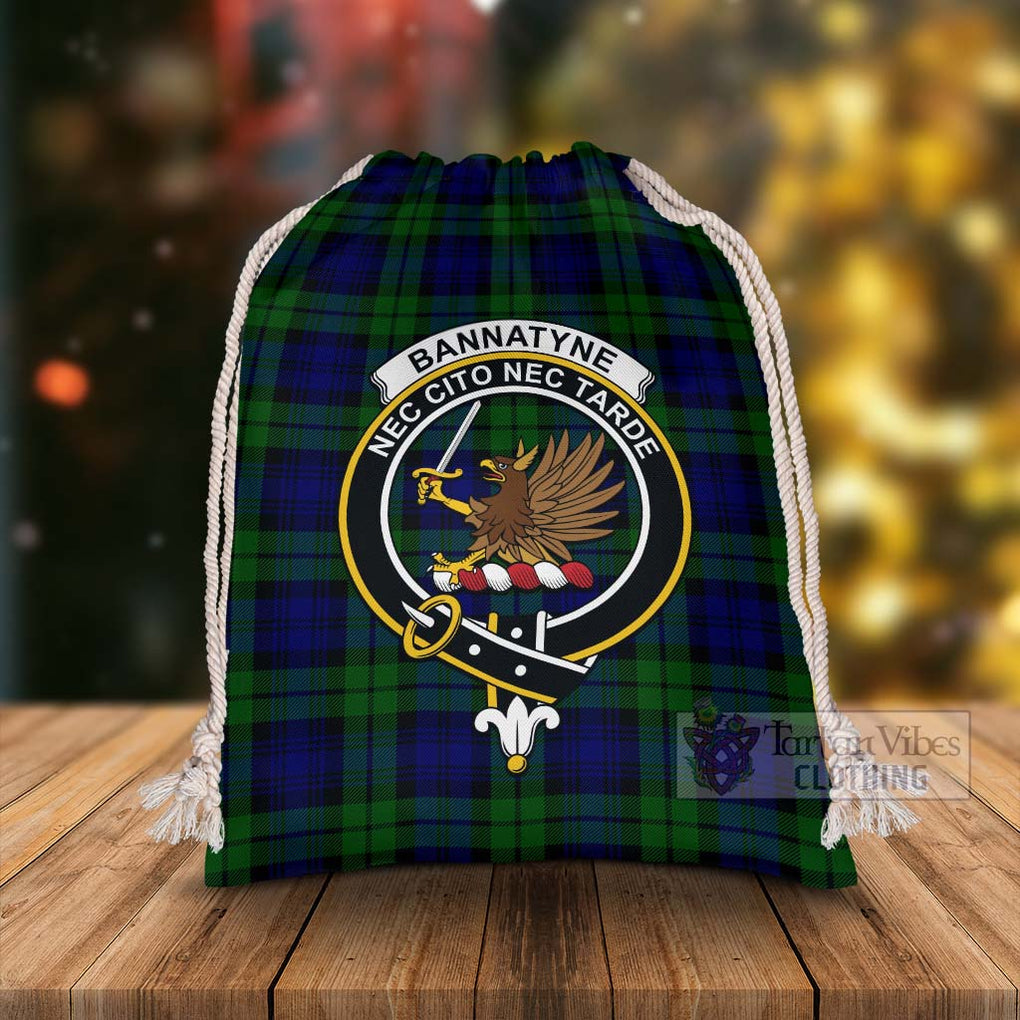 Tartan Vibes Clothing Bannatyne Tartan Christmas Santa's Bag with Family Crest