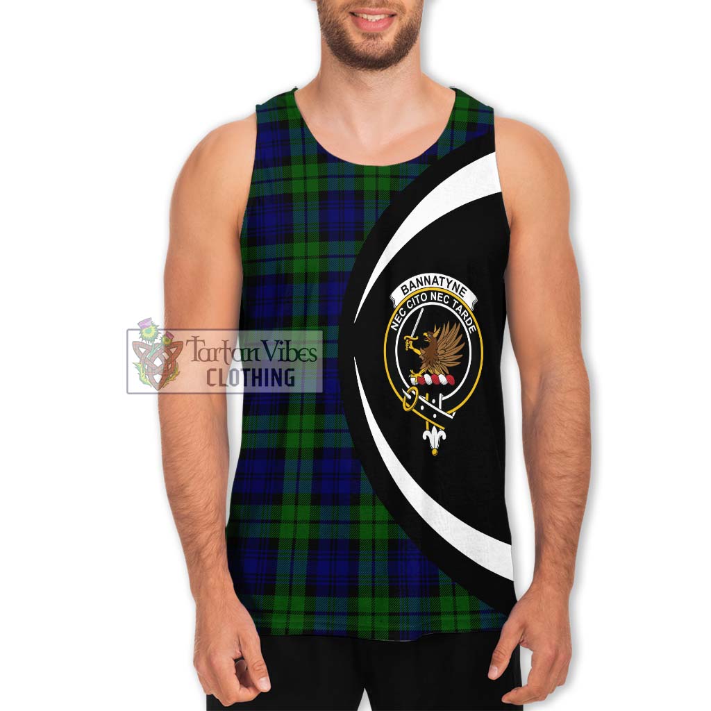 Bannatyne Tartan Men's Tank Top with Family Crest Circle Style Men - Tartan Vibes Clothing