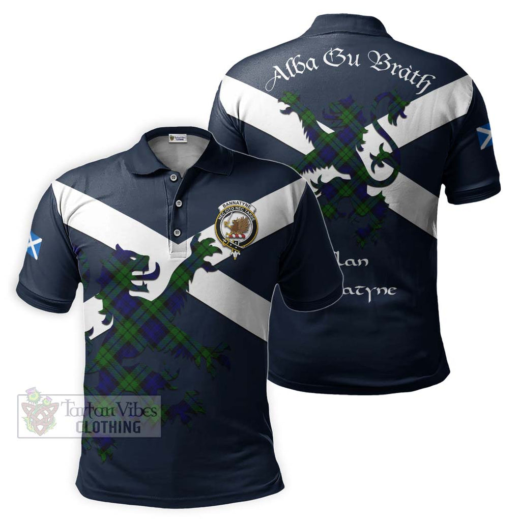 Tartan Vibes Clothing Bannatyne Tartan Lion Rampant Polo Shirt – Proudly Display Your Heritage with Alba Gu Brath and Clan Name