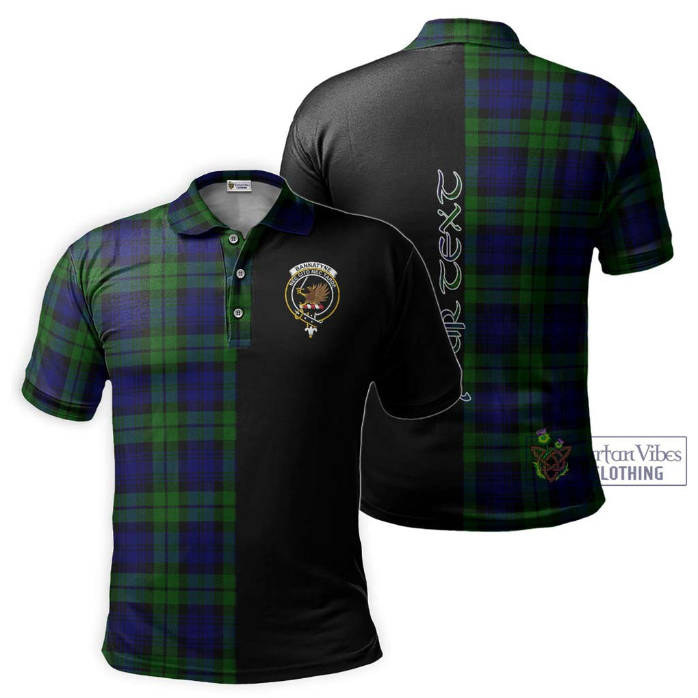 Bannatyne Tartan Polo Shirt with Family Crest and Half Of Me Style Kid - Tartanvibesclothing Shop