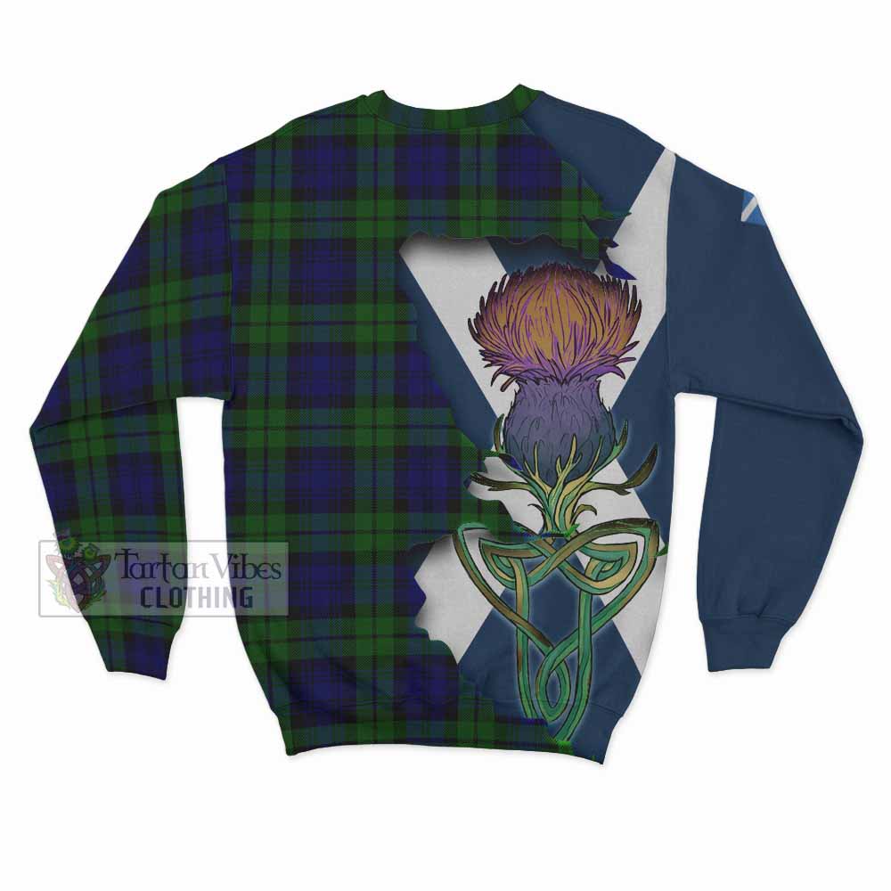Tartan Vibes Clothing Bannatyne Tartan Family Crest Sweatshirt Scottish Thistle Celtic Inspired