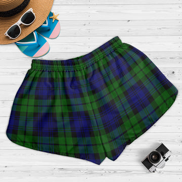 Bannatyne Tartan Womens Shorts with Family Crest - Tartanvibesclothing