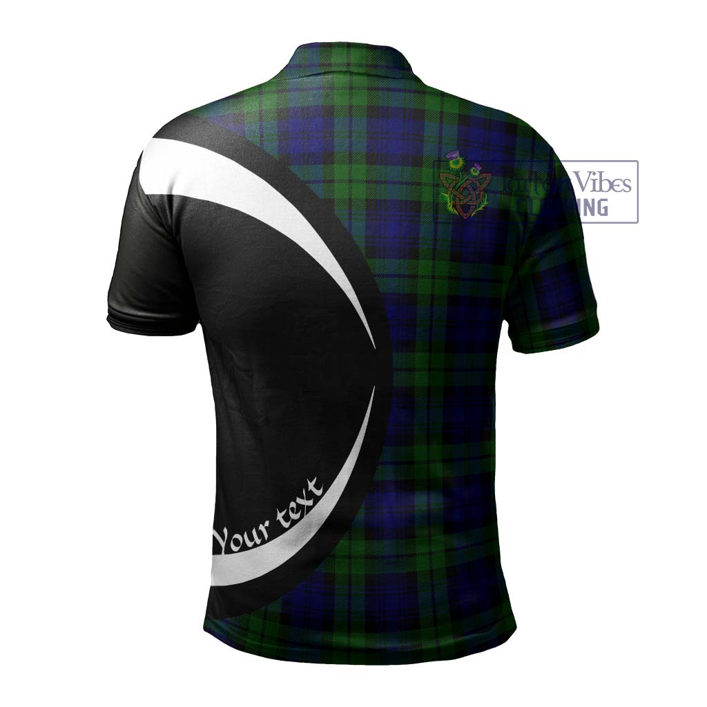 Bannatyne Tartan Men's Polo Shirt with Family Crest Circle Style - Tartan Vibes Clothing
