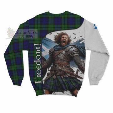 Tartan Vibes Clothing Bannatyne Crest Tartan Sweatshirt Inspired by the Freedom of Scottish Warrior