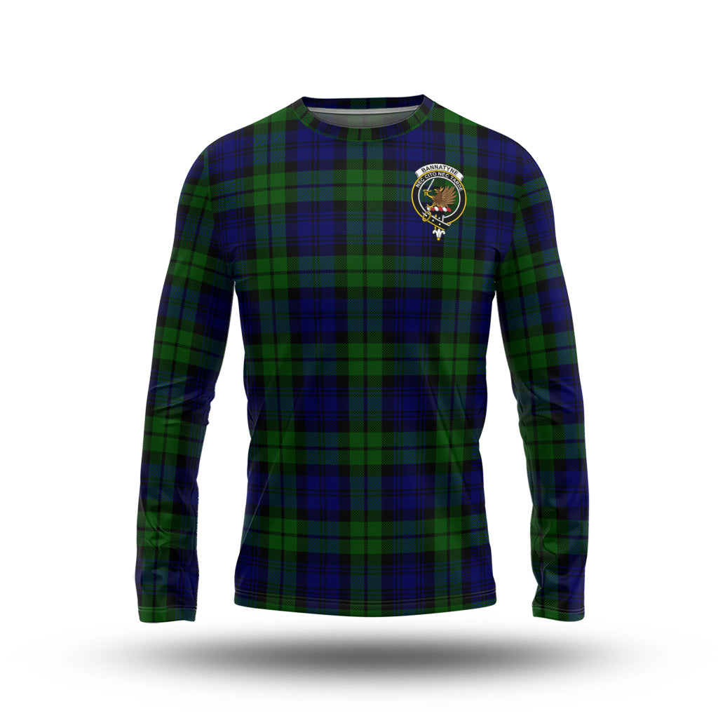 Bannatyne Tartan Long Sleeve T-Shirt with Family Crest - Tartanvibesclothing