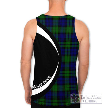 Bannatyne Tartan Men's Tank Top with Family Crest Circle Style - Tartan Vibes Clothing