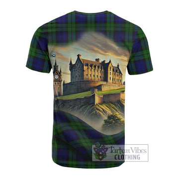 Tartan Vibes Clothing Bannatyne Tartan Family Crest Cotton T-shirt with Scottish Ancient Castle Style
