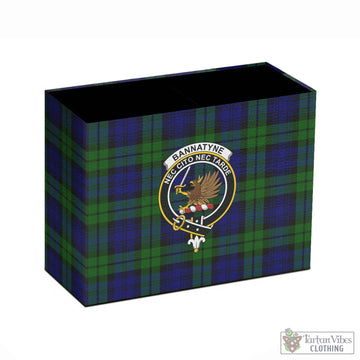 Tartan Vibes Clothing Bannatyne Tartan Pen Holder with Family Crest