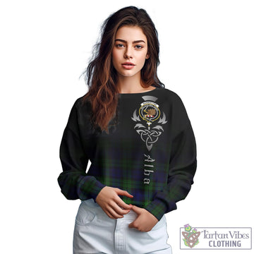 Tartan Vibes Clothing Bannatyne Tartan Sweatshirt Featuring Alba Gu Brath Family Crest Celtic Inspired