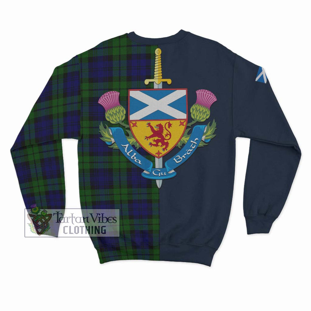Tartan Vibes Clothing Bannatyne Tartan Sweatshirt with Scottish Lion Royal Arm Half Style