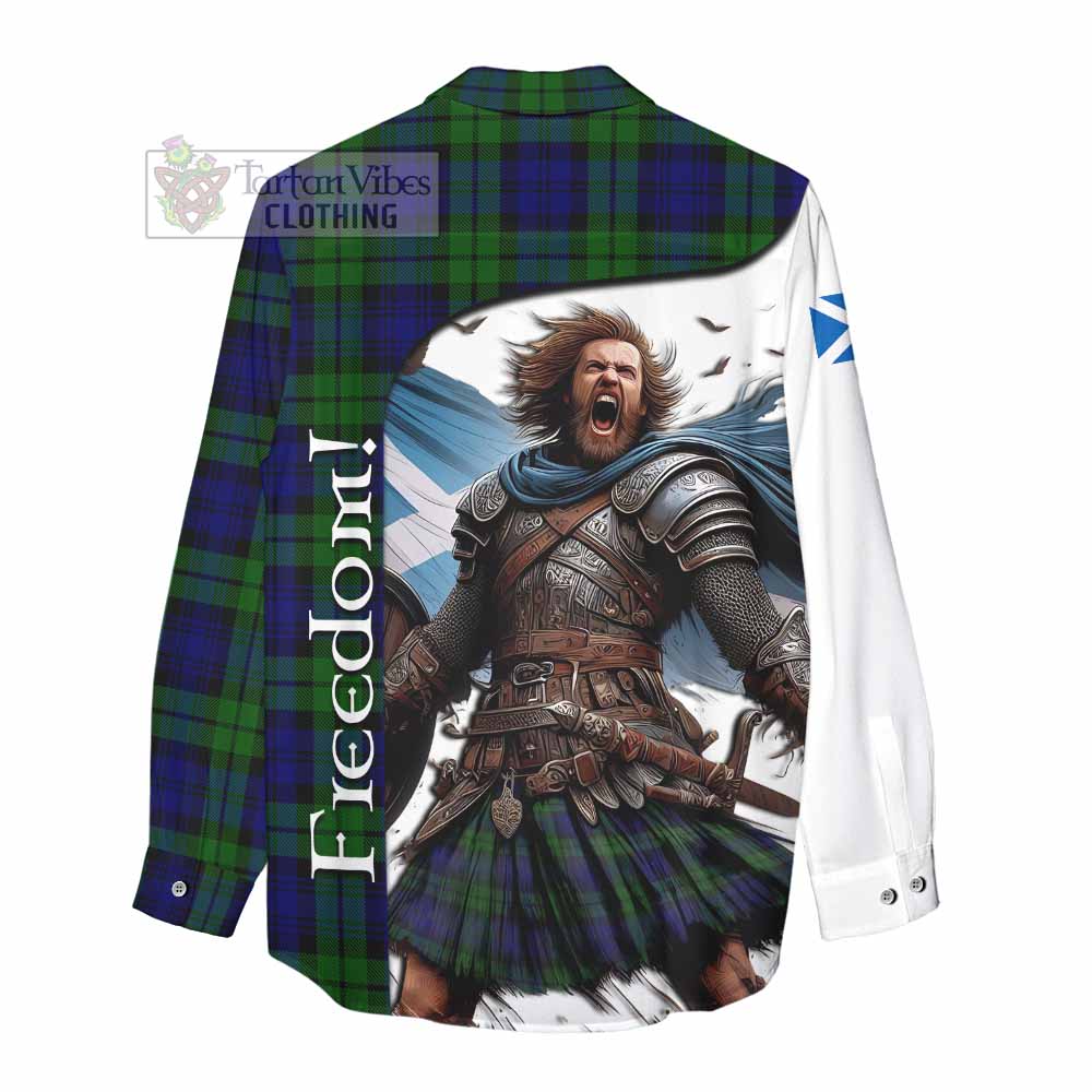 Tartan Vibes Clothing Bannatyne Crest Tartan Women's Casual Shirt Inspired by the Freedom of Scottish Warrior